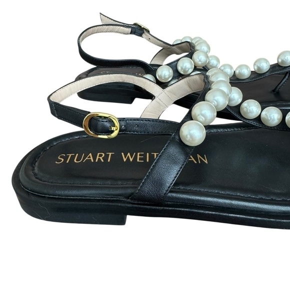 Stuart Weitzman Goldie T-Strap Sandal
Black Leather Size:8 - Picture 6 of 11